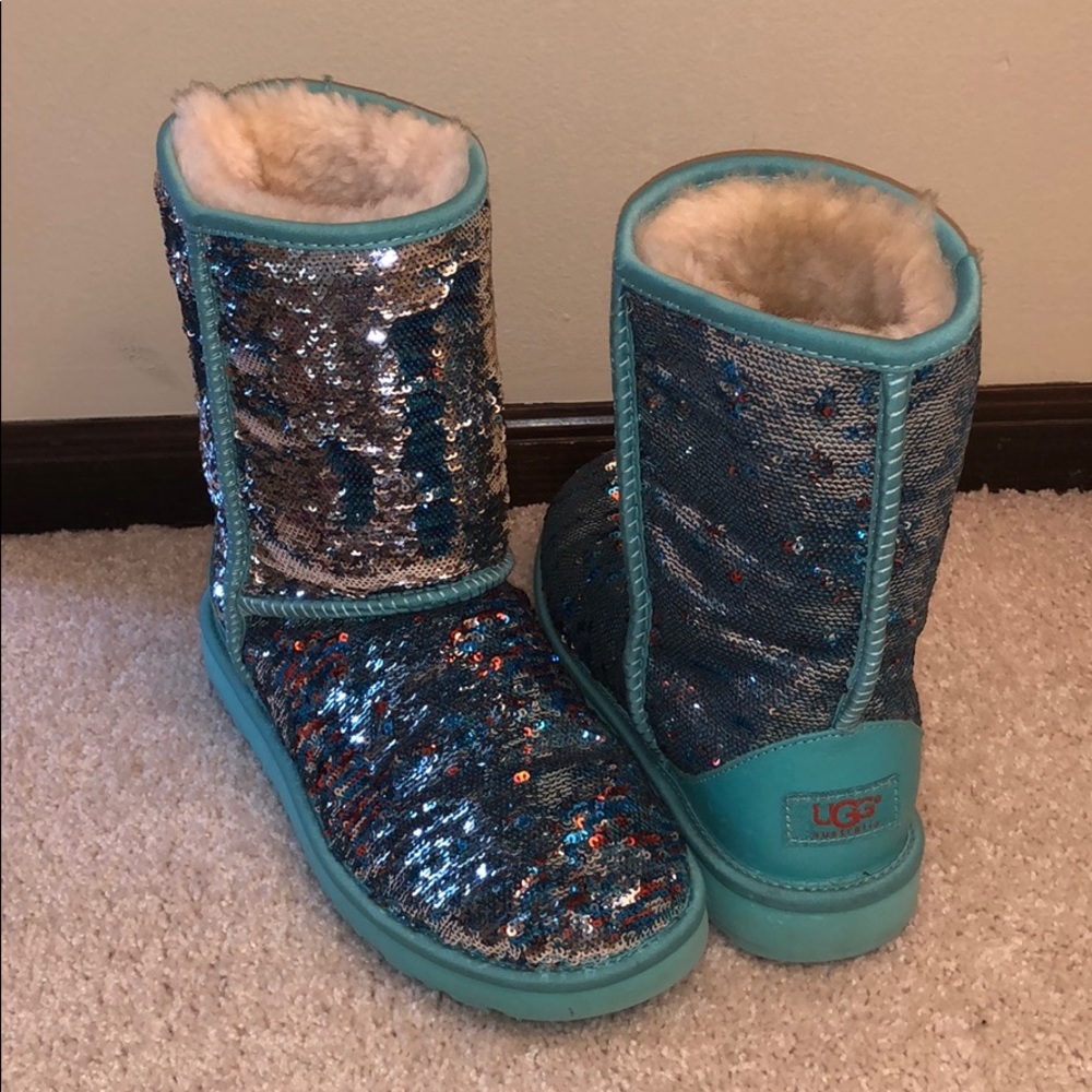 Sequin Uggs (Worn once!)